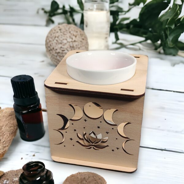 Brûle-parfum design Runārōtasu en bois